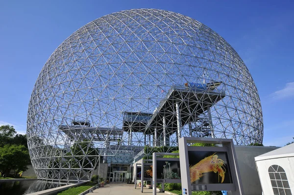 Montreal Canada Junho Biosfera Museu Montreal Dedicado Meio Ambiente Localizado — Fotografia de Stock