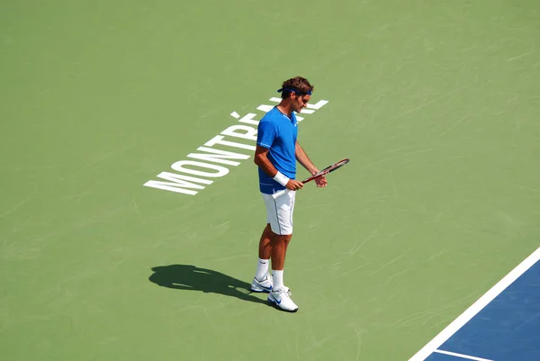 Montreal August Roger Federer Domstol Montreal Rogers Cup Den Augusti — Stockfoto
