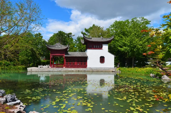 Montreal Canada 2019 Jardim Botânico Chinês Montreal Considerado Dos Jardins — Fotografia de Stock