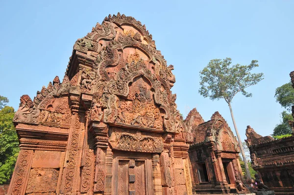 Banteay Srei Banteay Srey Est Temple Cambodgien Siècle Dédié Dieu — Photo