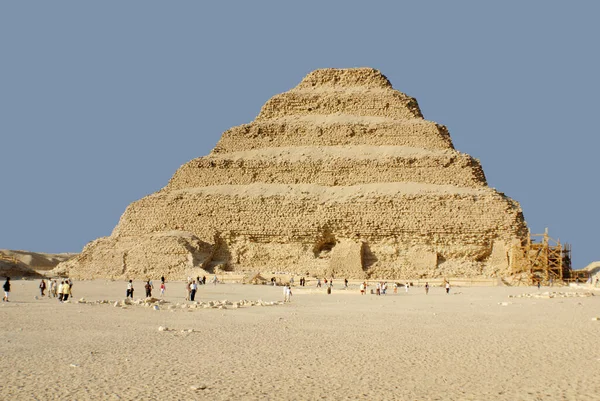 Saqqara Ook Gespeld Sakkara Saccara Een Uitgestrekte Oude Begraafplaats Egypte — Stockfoto