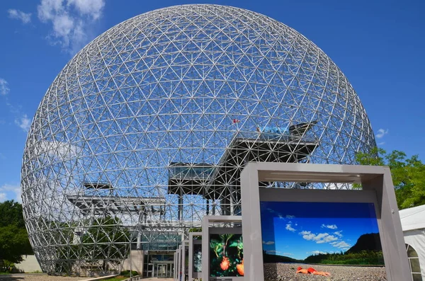 Montreal Canada Junho Biosfera Museu Montreal Dedicado Meio Ambiente Localizado — Fotografia de Stock