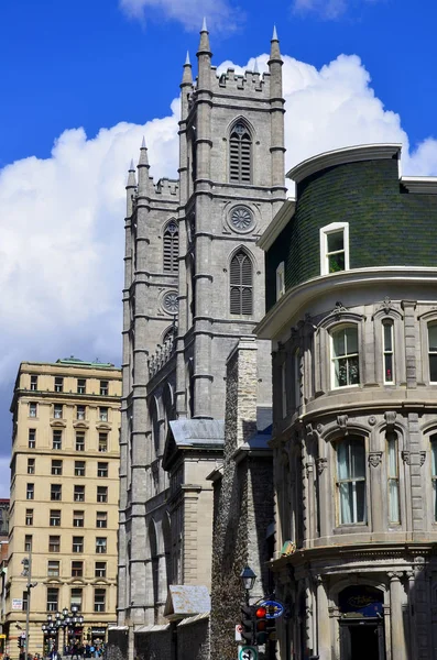 Basilique Notre Dame Montréal Est Une Basilique Située Dans Quartier — Photo