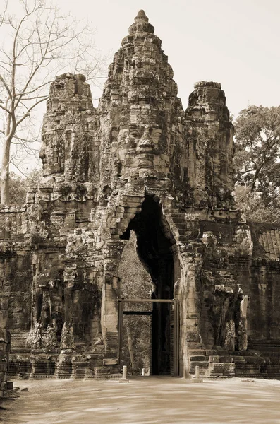 Bayon Templo Khmer Bem Conhecido Angkor Camboja Construído Final Século — Fotografia de Stock