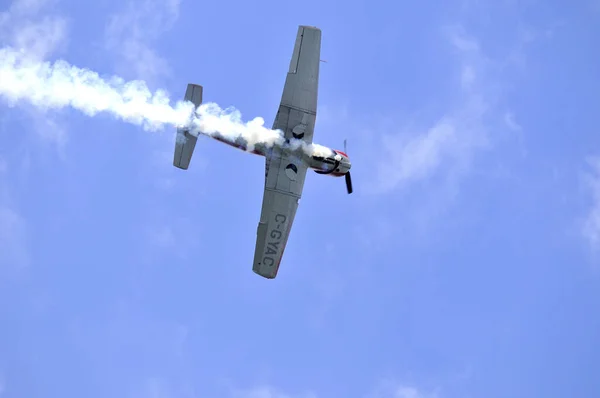 Bromont Quebec Canada Ιουλιου Πιλότος Michel Cote Κατά Διάρκεια Της — Φωτογραφία Αρχείου