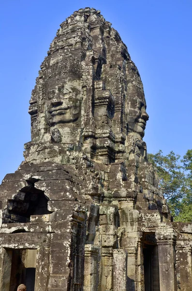 Siem Reap Cambodie Mars Porte Sud Angkor Thom Possède Deux — Photo