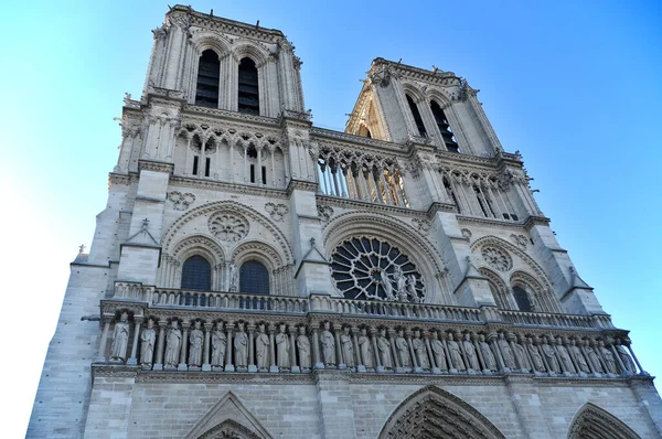 Λεπτομέρειες Για Notre Dame Paris Cathedral France — Φωτογραφία Αρχείου