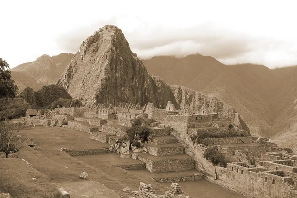 Machu Picchu Lub Machu Pikchu Quechua Machu Stary Stary Człowiek — Zdjęcie stockowe