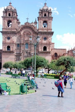 CUSCO PERU - 25 Kasım 2008 'de Cusco Peru' da Iglesia La Compana de Jesus (Cizvit Kilisesi) kuruldu.