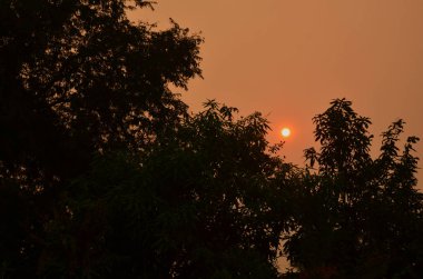 Luang Prabang 'da günbatımı, Laos 