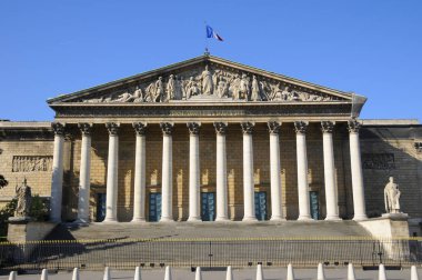 Assemblee Nationale (Palais Bourbon) - Fransız Parlamentosu. Paris, Fransa