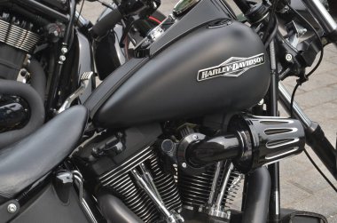 1 Temmuz 2013 'te Montreal Kanada' da Kanada kutlamaları sırasında Harley Davidson yakın çekim yaptı..