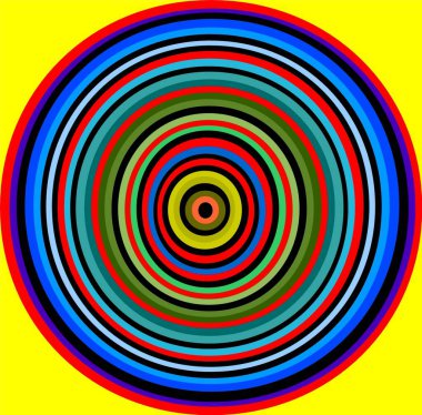 daireler, renkli soyut arkaplan