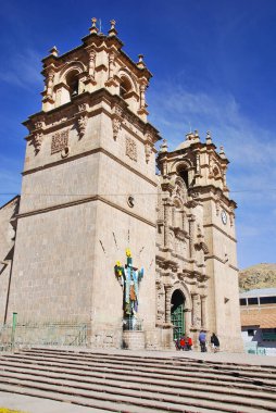 CUSCO PERU - 25 Kasım 2008 'de Cusco Peru' da Iglesia La Compana de Jesus (Cizvit Kilisesi) kuruldu.