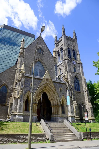 Монреаль Канада Марта Англиканская Церковь Святого Георгия Названа Честь Святого — стоковое фото
