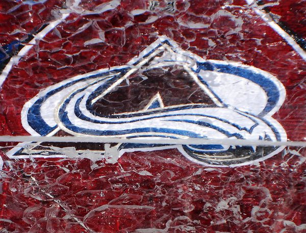MONTREAL, CANADA - JANUARY 24: Colorado Avalanche jersey in an ice block in front the Molson center of Montreal Canadians for the 57e All stars game on January 24 2009 in Montreal Canada
