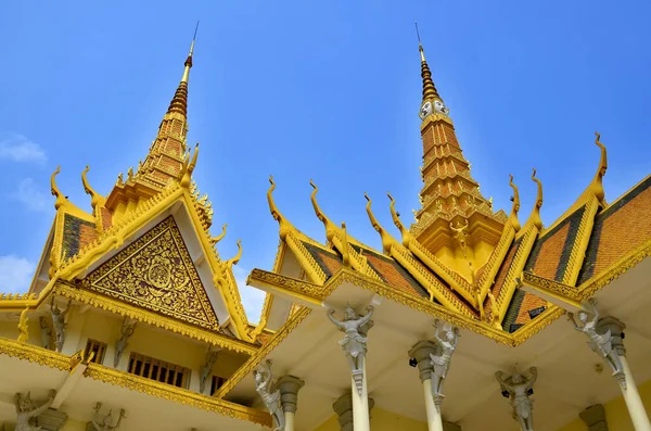 Phnom Penh Cambodia Marca Pałac Królewski Kompleks Budynków Który Służy — Zdjęcie stockowe