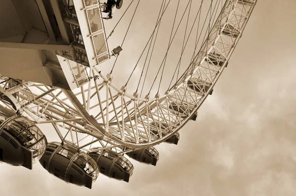 London England Junho Close London Eye Famosa Atração Turística Uma — Fotografia de Stock