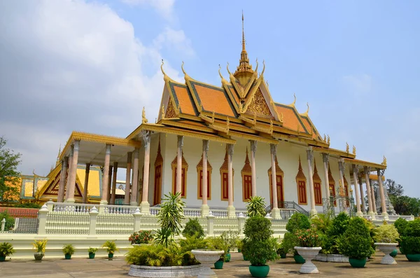 Phnom Penh Cambogia Marzo Palazzo Reale Complesso Edifici Che Funge — Foto Stock