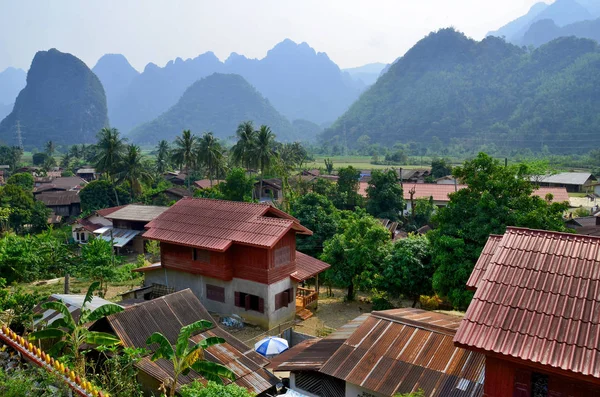Typický Pohled Krajinu Lao — Stock fotografie