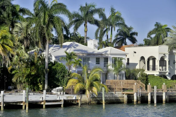 Miami Florida Octubre House Star Island Barrio South Beach Ciudad — Foto de Stock