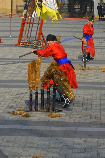 Seoul Corea Abril Saurabi Coreano Durante Exposición Tradicional Abril 2013 — Foto de Stock