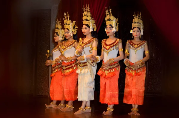 Siem Reap Cambodia März Die Apsara Tänzer März 2013 Siem — Stockfoto