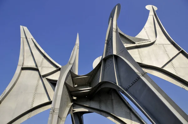 Montreal Καναδα Ιουλιου Γλυπτό Του Alexander Calder Homme French Man — Φωτογραφία Αρχείου