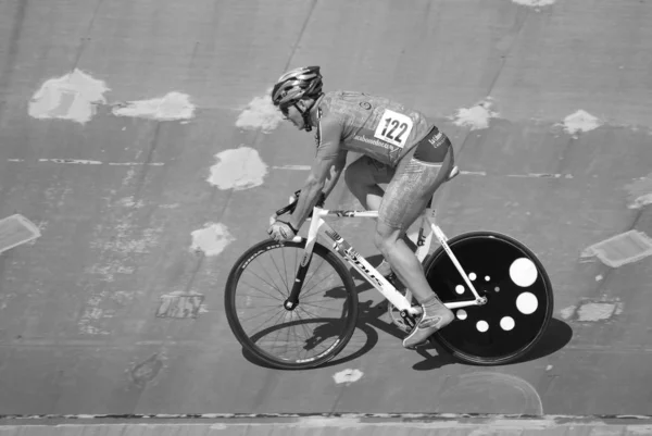 Bromont Sierpnia Nieznani Sportowcy Kanadyjskiego Wyścigu Drużynowego 2010 National Canadian — Zdjęcie stockowe