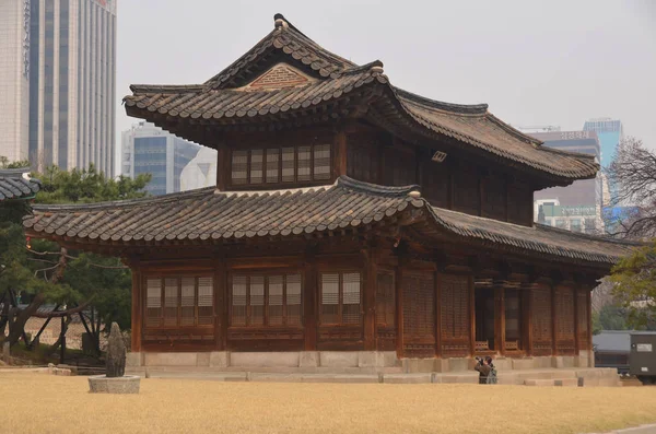 Gyeongbokgung Även Känd Som Gyeongbokgung Palace Eller Gyeongbok Palace Ett — Stockfoto