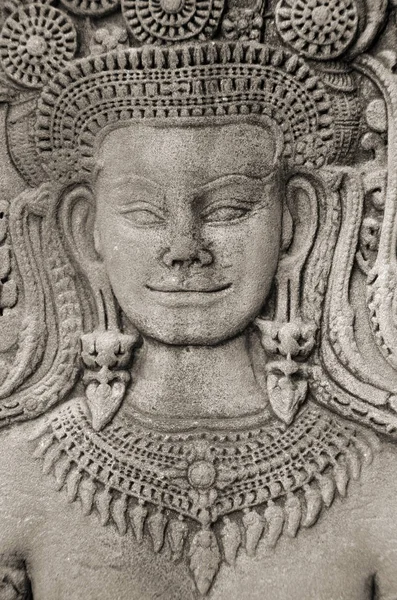 Angkor Wat Cambodia März Apsara Tänzer Skulptur Tempel Angkor Wat — Stockfoto