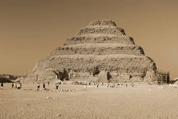 Saqqara Egito Novembro Pirâmide Degraus Antigos Saqqara Egito Novembro 2010 — Fotografia de Stock