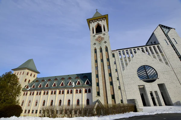 Saint Benedict Abbey, in an Abbey in Saint-Benoit-du-Lac, Quebec, Canada, and was founded in 1912 by the exiled (Fontenelle Abbey) of St. Wandrille, France under Abbot Dom Joseph Pothier