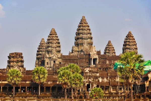 Ангкор Ват Найбільший Індуїстський Храмовий Комплекс Найбільший Релігійний Пам Ятник — стокове фото