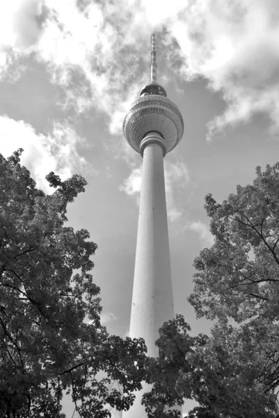 Berlijn Duitsland Mei Fernsehturm Televisie Toren Gelegen Aan Alexanderplatz Berlijn — Stockfoto