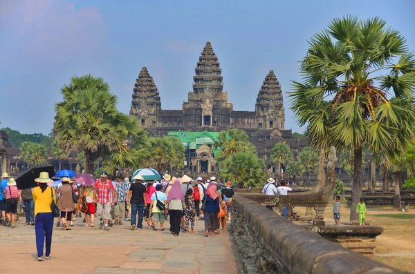 Angkor Wat Ist Der Größte Hinduistische Tempelkomplex Und Das Größte — Stockfoto
