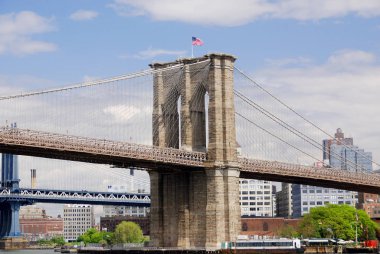 Brooklyn Köprüsü, ABD 'deki en eski asma köprülerden biridir. 1883 'te tamamlandı, Manhattan ve Brooklyn' in New York ilçelerini Doğu Nehri 'ne yayarak birbirine bağlıyor..