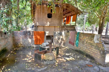 Keşiş evi Luang Prabang, Laos 'ta.