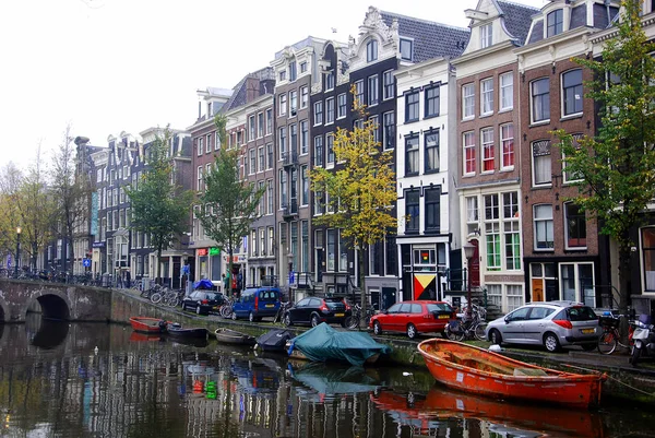 Amsterdam Νοεμβρίου Διώρυγα Στο Άμστερνταμ Στις Νοεμβρίου 2011 Άμστερνταμ Έχει — Φωτογραφία Αρχείου