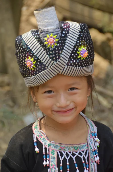 Luang Prabang Laos März Porträt Eines Nicht Identifizierten Jungen Mädchens — Stockfoto