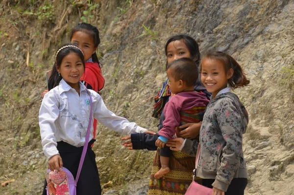 Phnom Phen Cambodia March Unidentified Street Children Posing March 2013 — стоковое фото