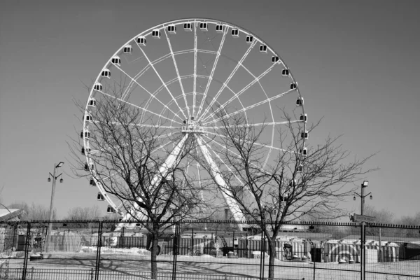 Монреаль Канада Grande Roue Montreal Самое Высокое Колесо Обозрения Канаде — стоковое фото