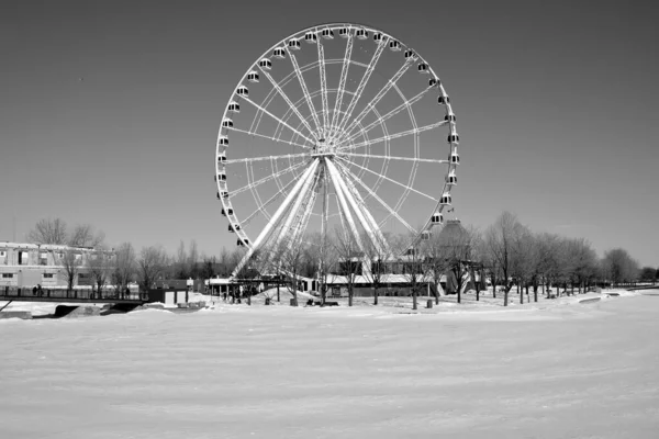 Монреаль Канада Grande Roue Montreal Самое Высокое Колесо Обозрения Канаде — стоковое фото