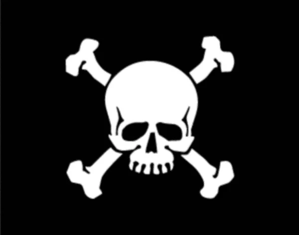 Bandiera Del Pirata Jolly Roger — Foto Stock