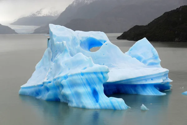 Iceberg Torres Del Paine Chili Probably World Most Spectacular National — Stock Photo, Image