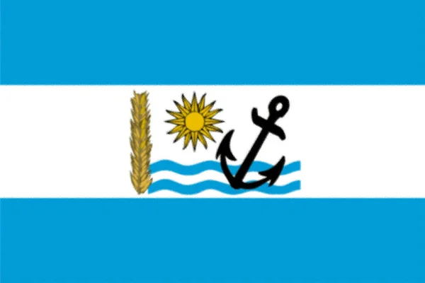 Bandeira Departamento Rio Negro Uruguai — Fotografia de Stock