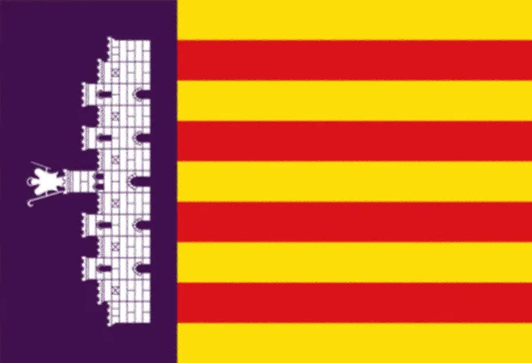 Флаг Майорки Испания — стоковое фото