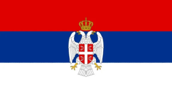 Republiken Serbiens Flagga Krajina — Stockfoto