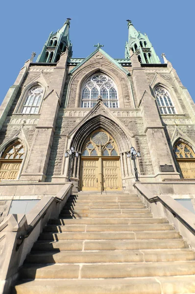 Εκκλησία Saint Edouard Είναι Μια Ρωμαιοκαθολική Εκκλησία Στο Μόντρεαλ Κεμπέκ — Φωτογραφία Αρχείου