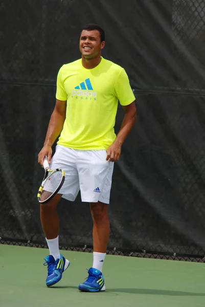 Montreal Agosto Wilfried Tsonga Corte Copa Rogers Montreal Agosto 2011 — Fotografia de Stock